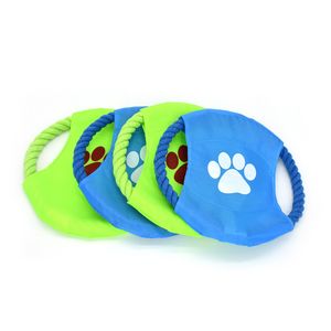 Pet Toy Soft Fabric Frisbee Pet Toys Bite Resistant Canvas Frisbee Flying Discs Dog Toys for Pet Training