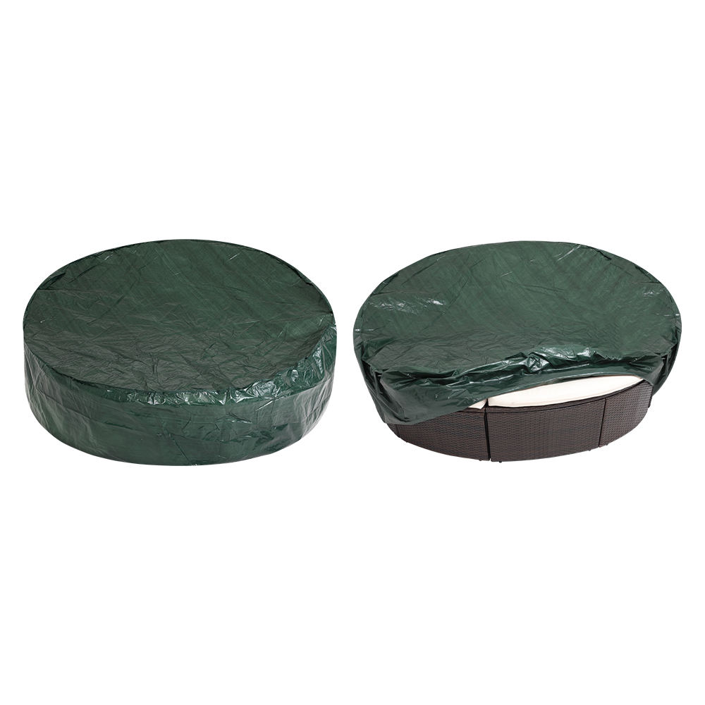Round sofa bed cover PE fabric outdoor waterproof furniture cover