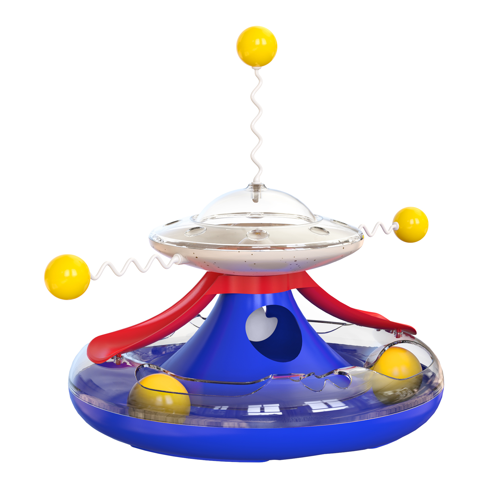 Turntable Slow Feeder Cat Puzzle Toys Interactive Leaking Food Bowl Club Petz Cat Training Cat toys