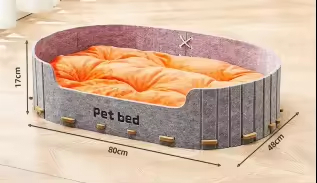 Oversized Winter Warm Felt Kitten Nest Multi-Cat Family Universal Pet Bed Modern Cat Beds for Indoor Cats