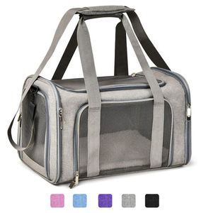 Soft Sided Collapsible Travel Puppy Cat Dog Carrier