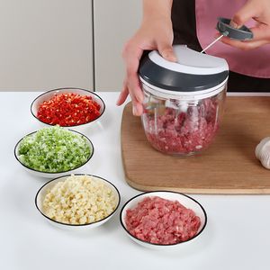 Multifunctional 520ml/900ml Vegetable Processor Food Chopper Garlic Grinder OEM Order Available
