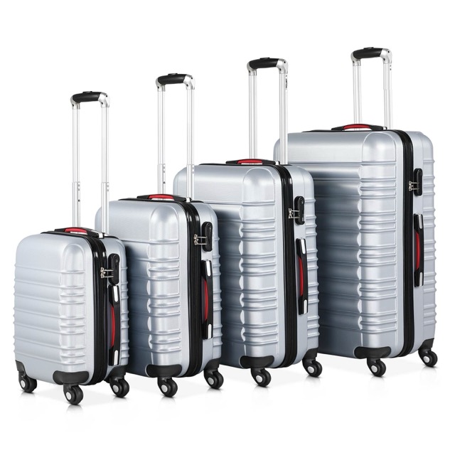 High Quality Wholesale 4 Pcs Large Luggage Set Hard Shell Suitcase ABS Luggage Set