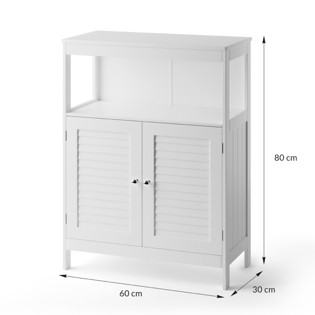 Free standing MDF Toilet cupboard bathroom sink basin storage cabinet