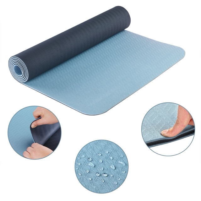Wholesale Home Gym Fitness Equipment Extra Thick Durable Comfortable Anti Tear TPE Cheap Yoga Mat Soft Custom Technic OEM