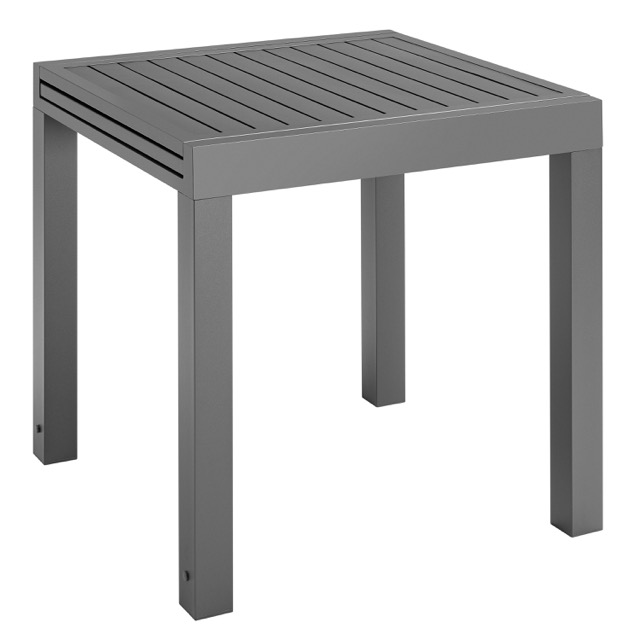 80/160*80*75Hcm Garden Patio Coffee Table Double layer pull-out Aluminum table
