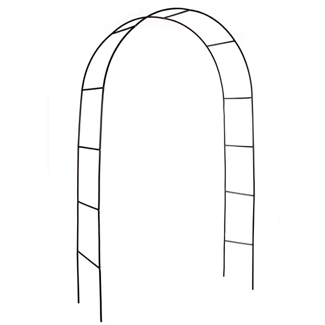 Hot sell Outdoor Metal Rose Garden Arch with Round Top flower stand