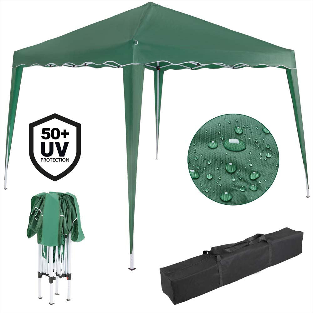 Outdoor Pop-Up Gazebo Festival Sun Protection with 4 Side Panels 2.5 x 2.5 m Commercial Series