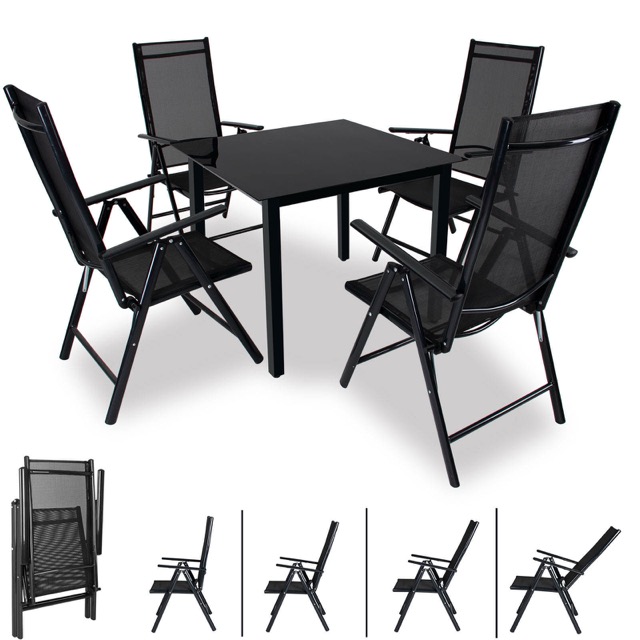 Outdoor Garden Furniture Sets Dining Chair Round Table 4seater Table Garden Furniture Patio Outdoor Furniture 5 Pcs Garden Set