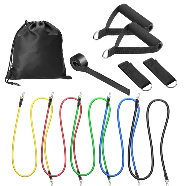 Multifunction Fitness 5pcs/set Elastic Exercise Band Pull Rope Ankle Strap Resistance Bands set