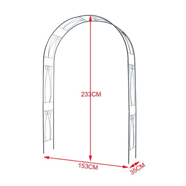 Garden Arch, Garden Arbor for Various Climbing Plant, Outdoor Garden Lawn Backyard flower stand
