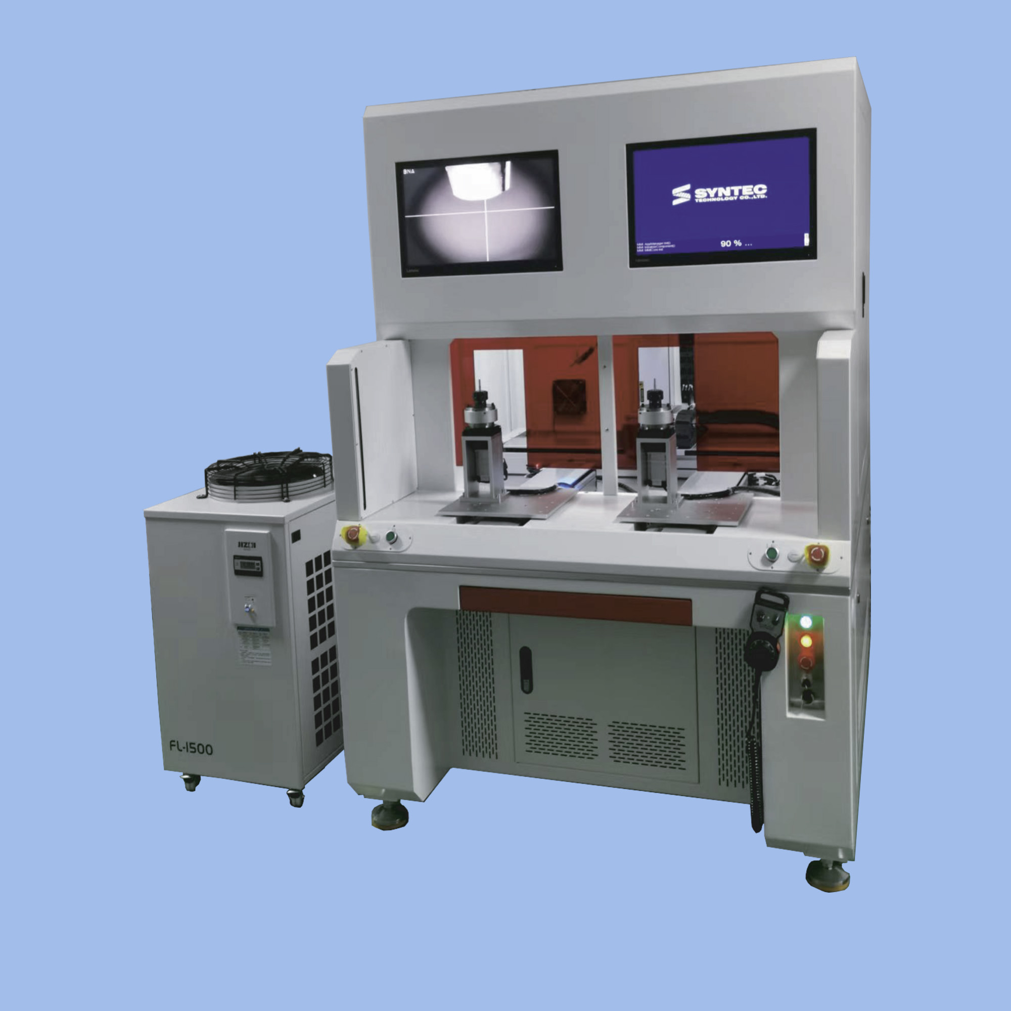 封闭式双工位激光工作台