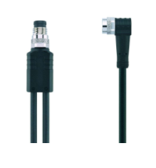 Y型分離器, M8 公頭, 4針腳, 帶 電纜 出線, M8 母頭, 彎型, 3針腳