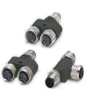 M12,Y,T型連接器并聯(lián)電路