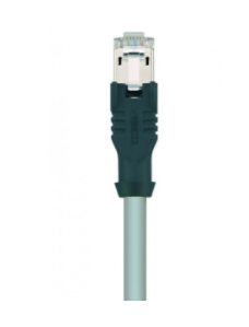 RJ45 公頭, 直型, RJ45 公頭, 直型, 工業(yè)以太網(wǎng), 100 MBit/s, 8針腳, 灰, 屏蔽