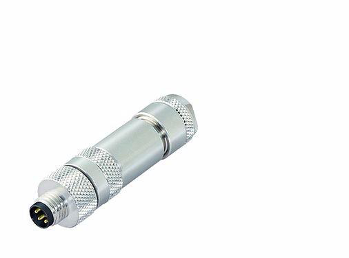 M8直頭針式電纜屏蔽連接器 螺釘接線 3芯，4芯