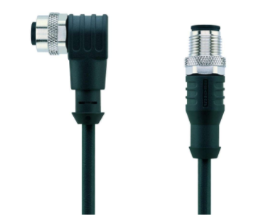 M12 母頭, 直型, M12 公頭, 彎型, 傳感器執(zhí)行器 電纜, 8針腳, A-編碼