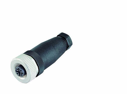 M12，直頭孔式連接器