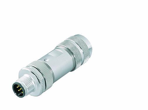 M12，屏蔽連接器直頭針式
