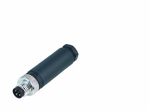 M8直頭針式電纜連接器 螺釘接線 3芯，4芯