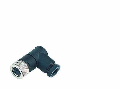 M8彎頭孔式電纜連接器 螺釘接線 3芯，4芯