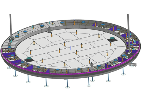 单盘式钢制内浮顶