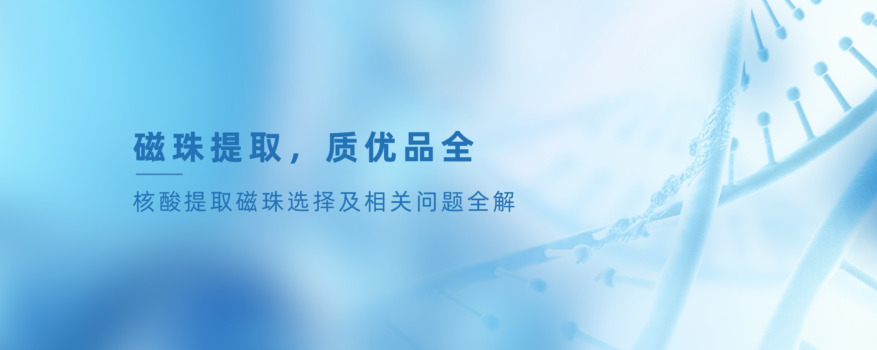 “磁珠提取，质优品全” ——核酸提取磁珠选择及相关问题全解