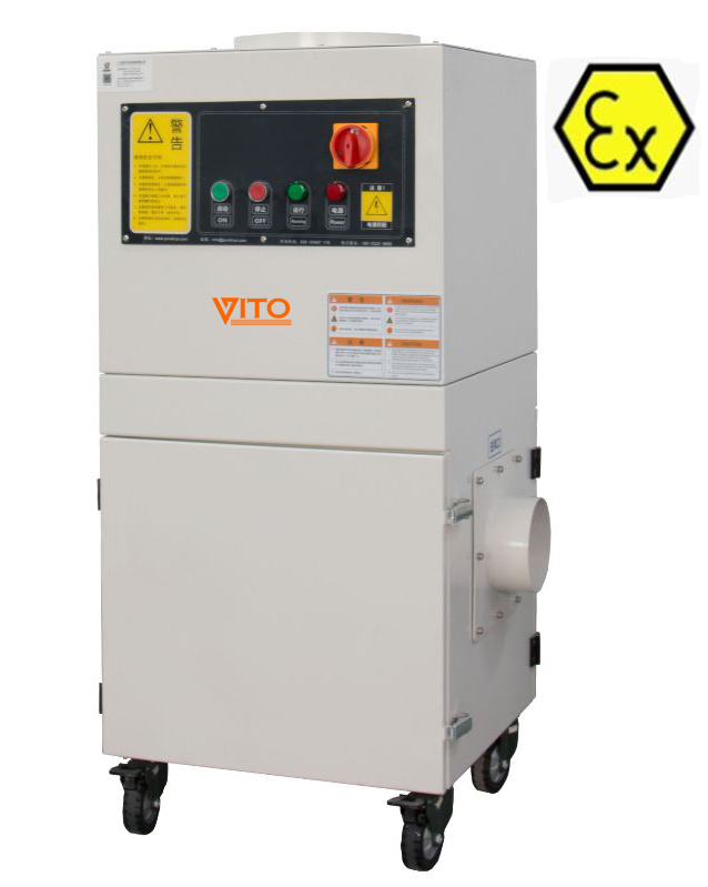 TDE-ex Series Electrical shaker explosion proof industrial dust collector
