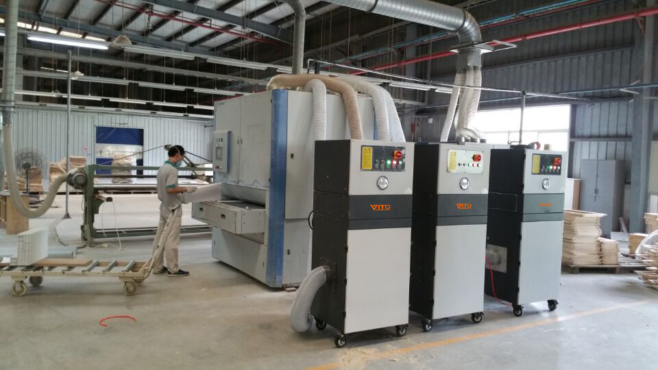 Wood processing dust removal case