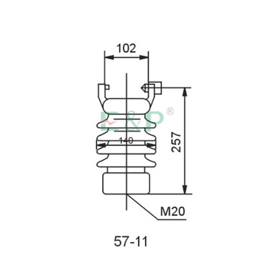 ANSI LINE POST INSULATORS FOR HIGH VOLTAGE