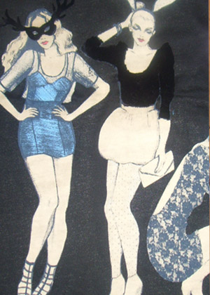 Flock Print+Discharge Print