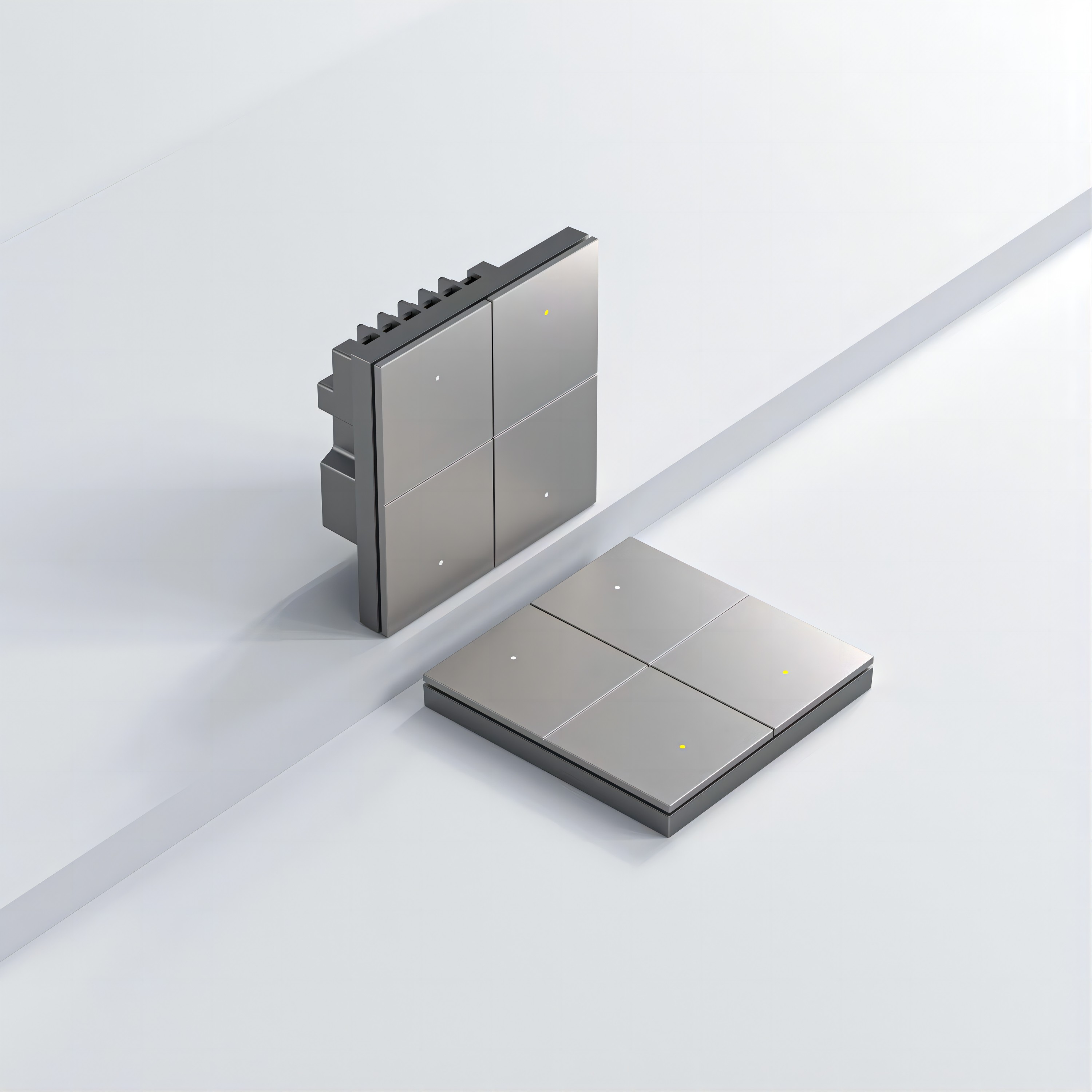 智能零火开关4路