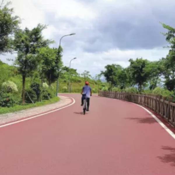 成都彩色绿道地面施工