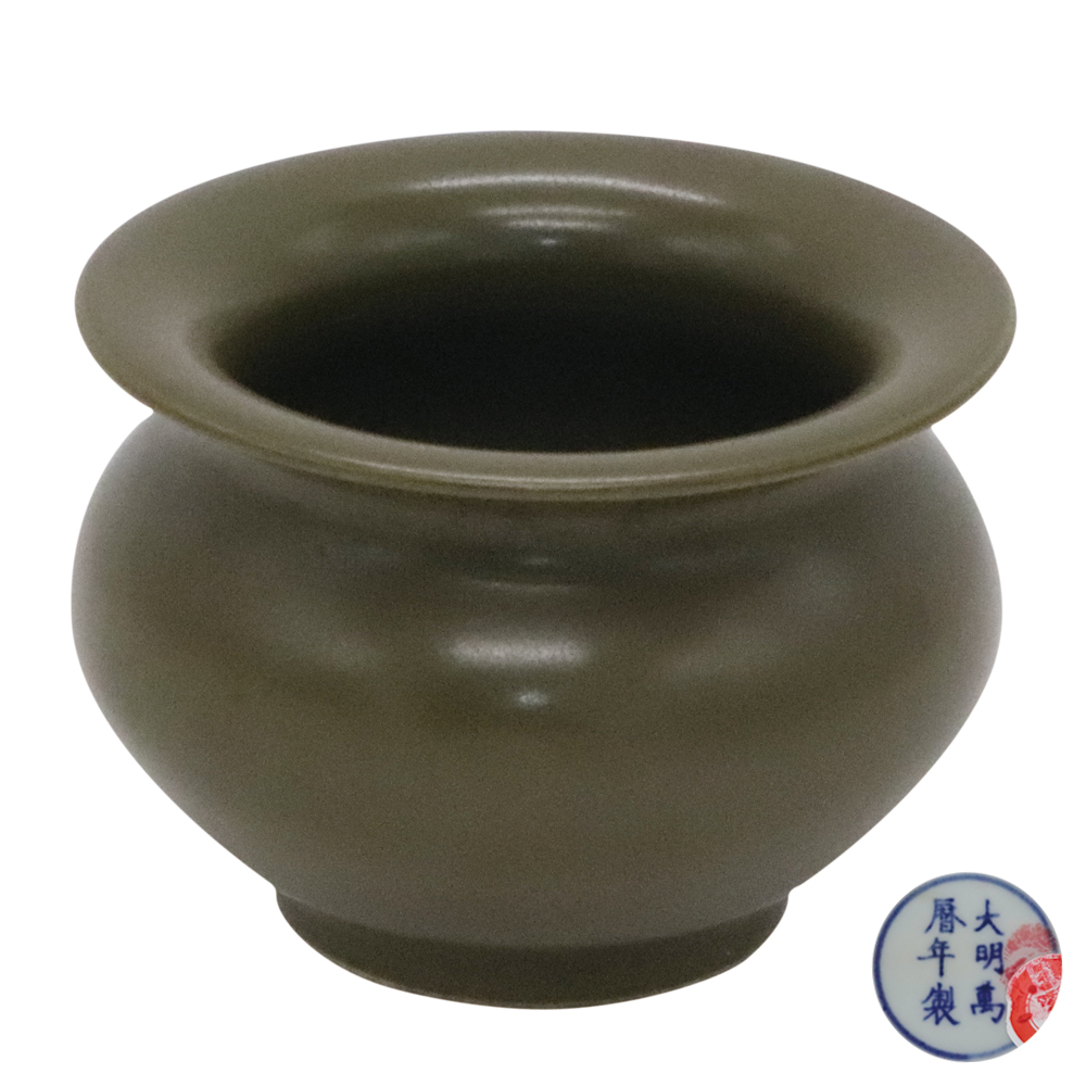 茶叶末釉琴炉