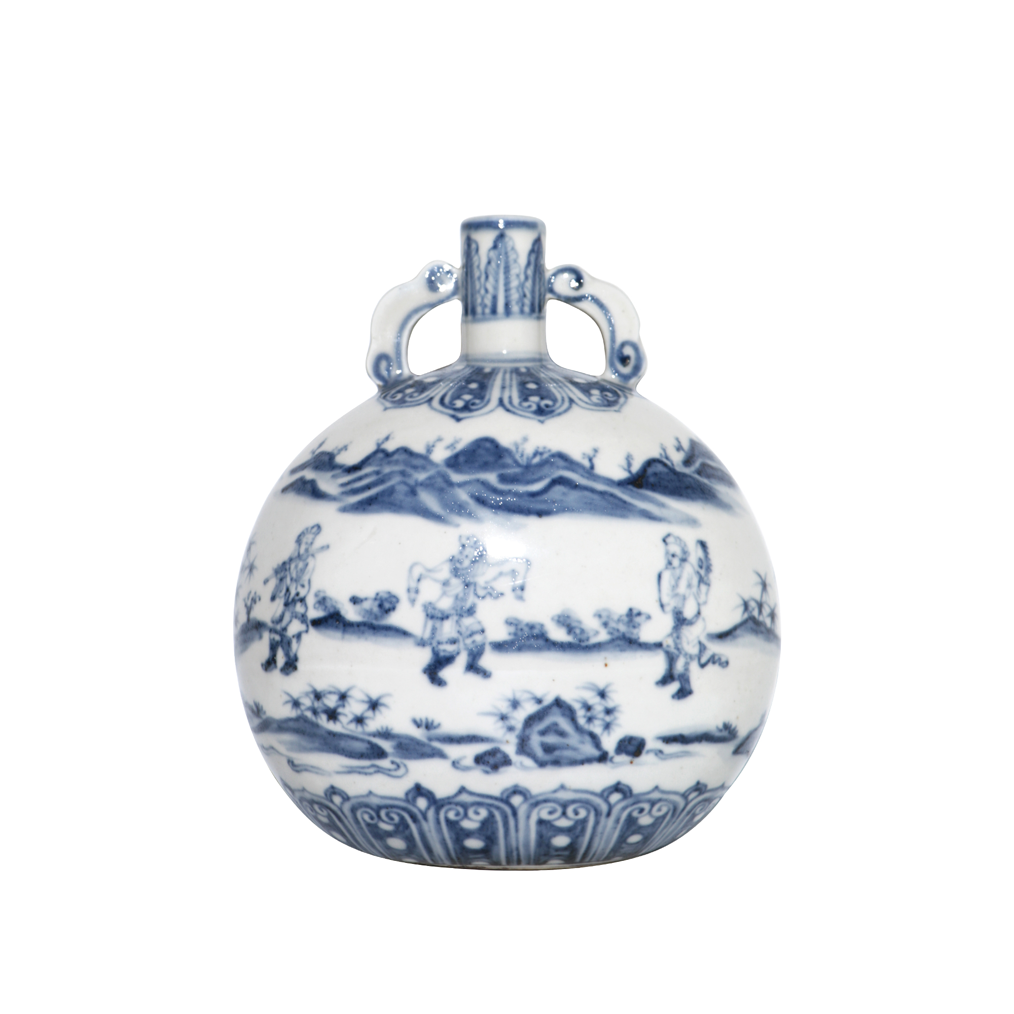 <span style="color:#CC0000;line-height:28px;font-size:14px;"><span style="font-family:SourceHanSansTW-Regular;"><span>青花人物故事蕉葉紋雙耳抱月瓶</span></span></span><br />
<span style="color:#CC0000;line-height:24px;"><span style="color:#434343;font-family:SourceHanSansTW-Regular;">成交价：</span><span style="font-family:SourceHanSansTW-Regular;"><span>4400000</span></span></span>