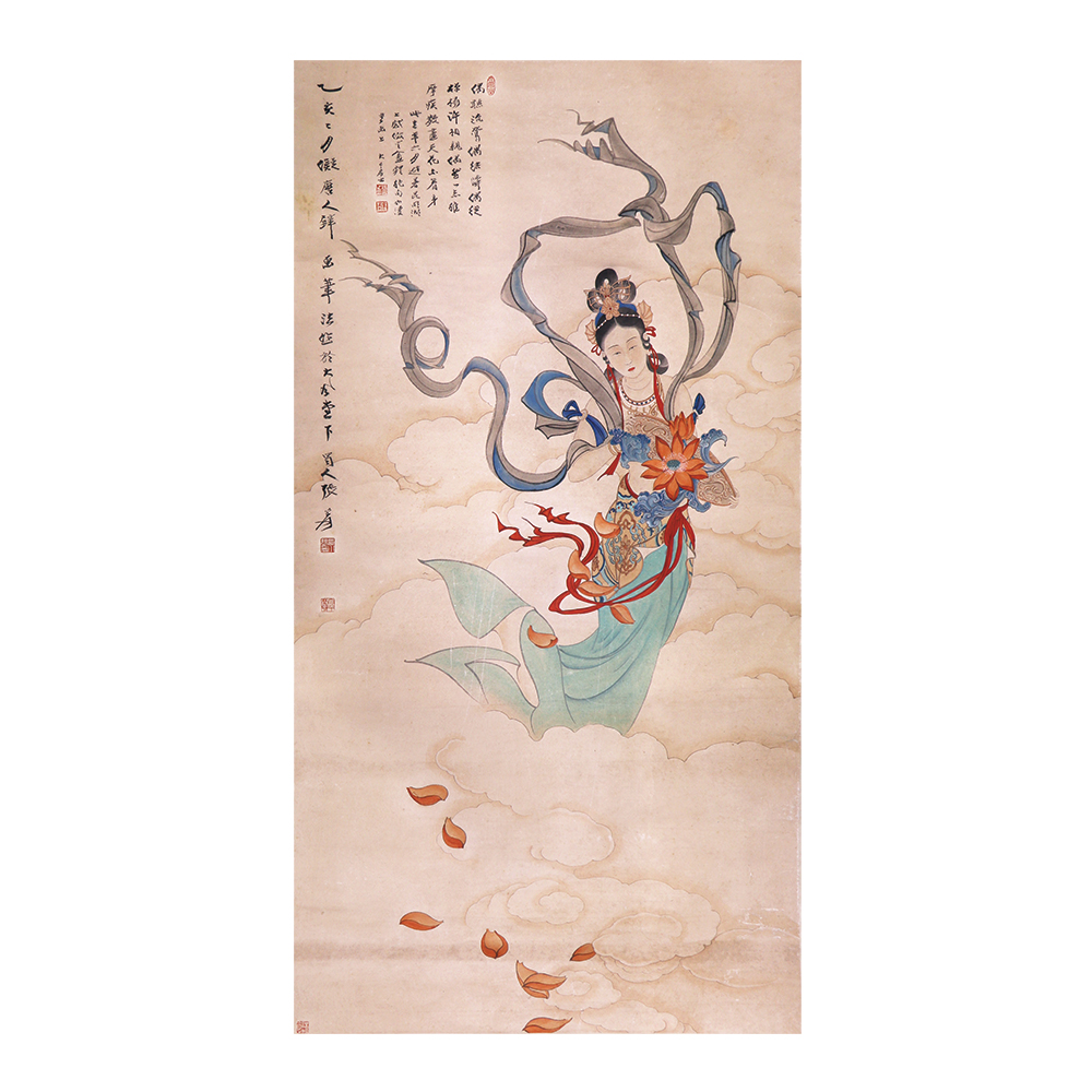 張大千 飛天仕女圖