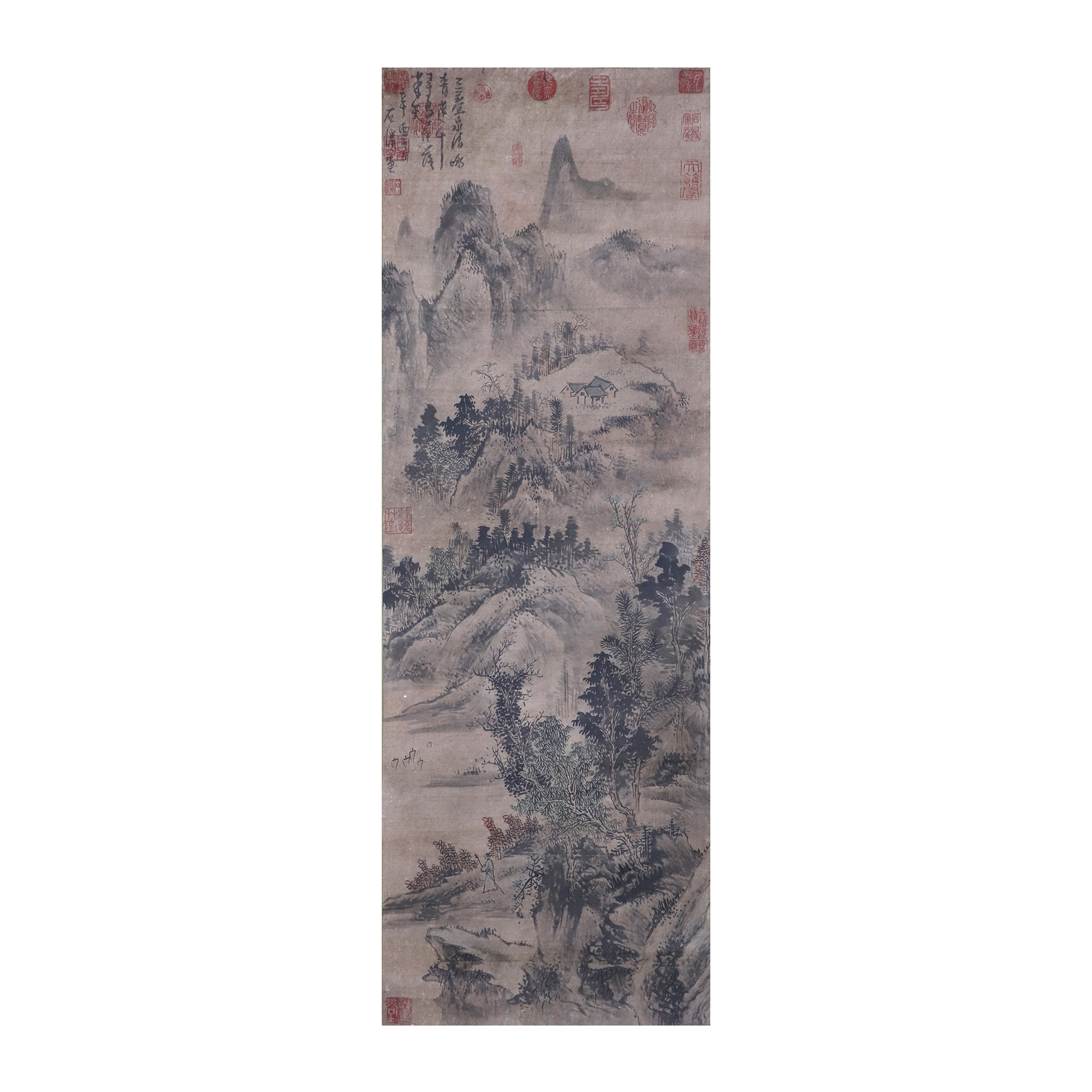 石溪 春山幽居圖