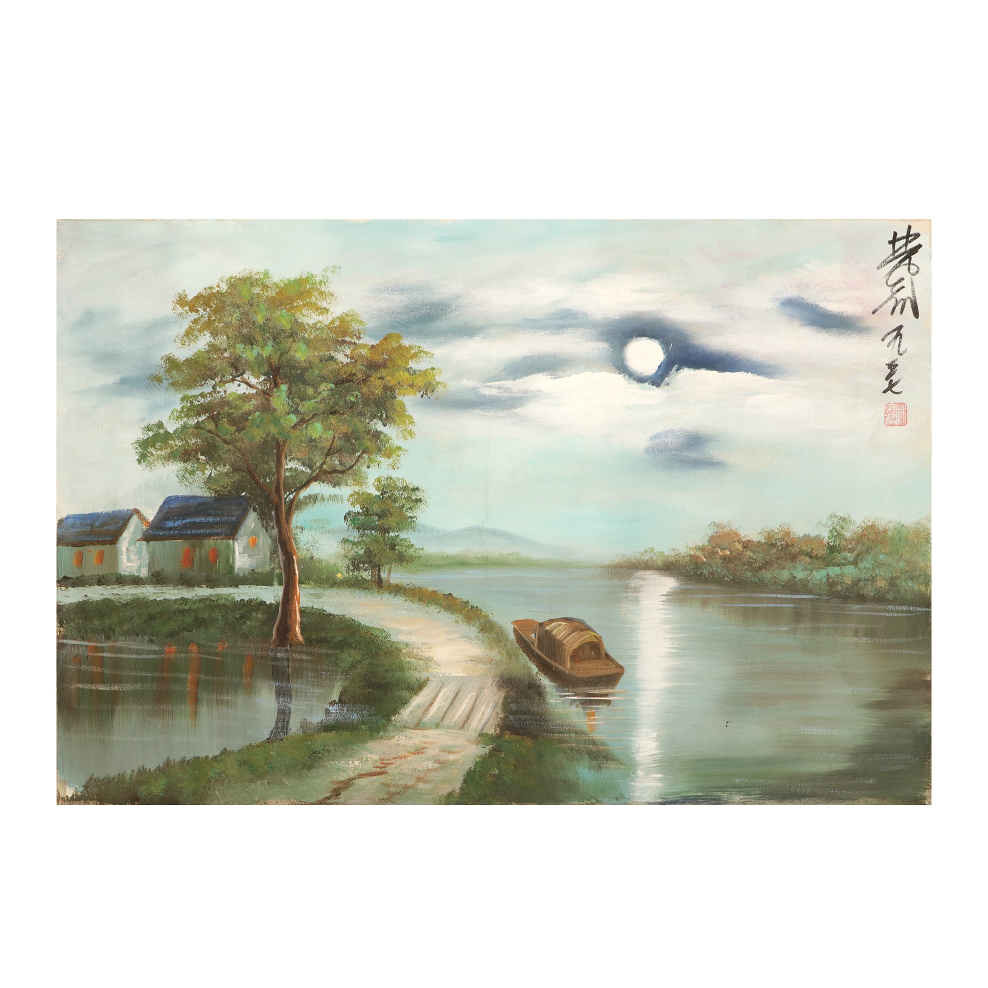 林風眠 溪畔人家