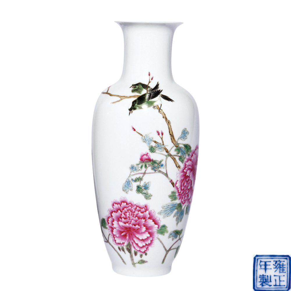粉彩喜上眉梢紋瓶
