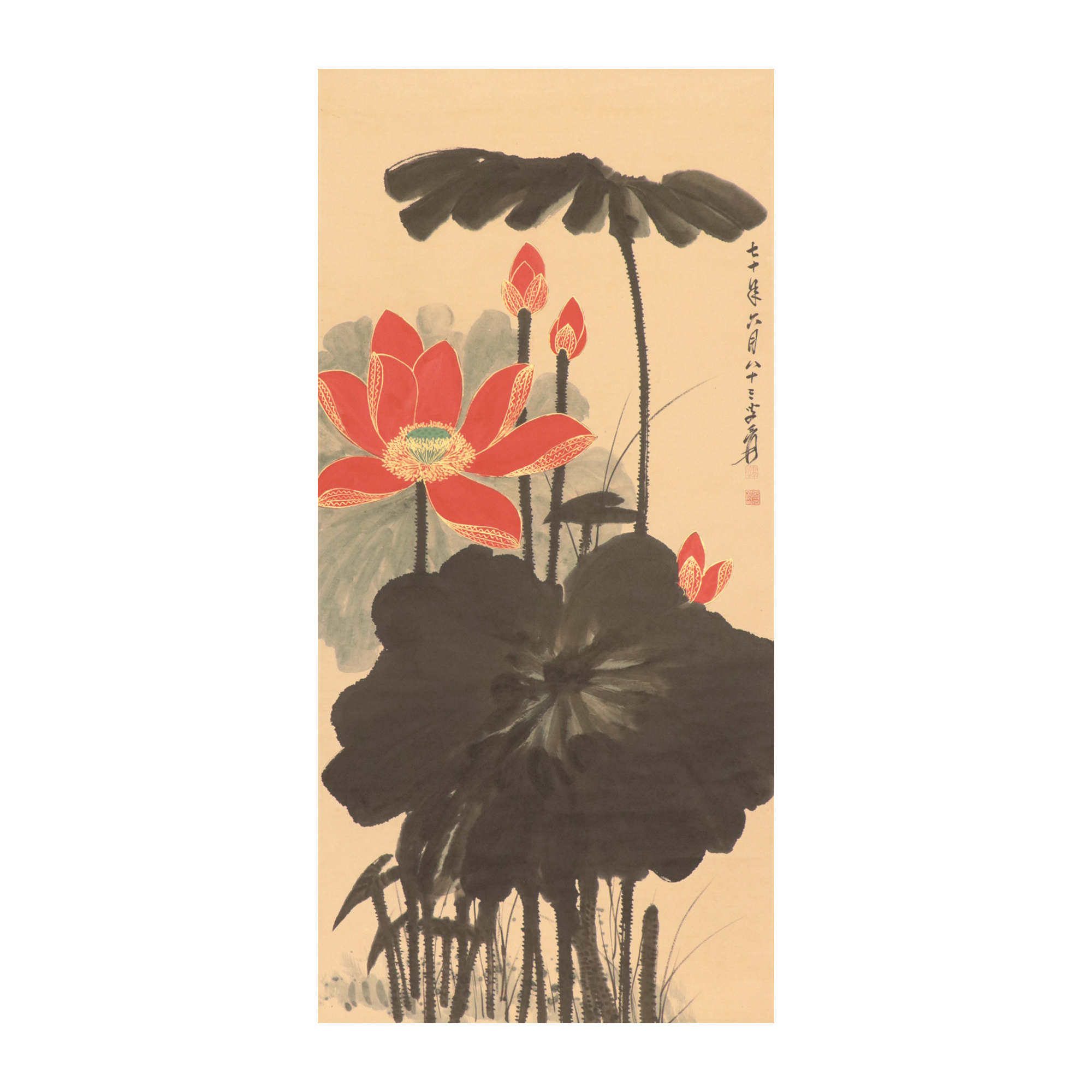 金荷圖（張大千）