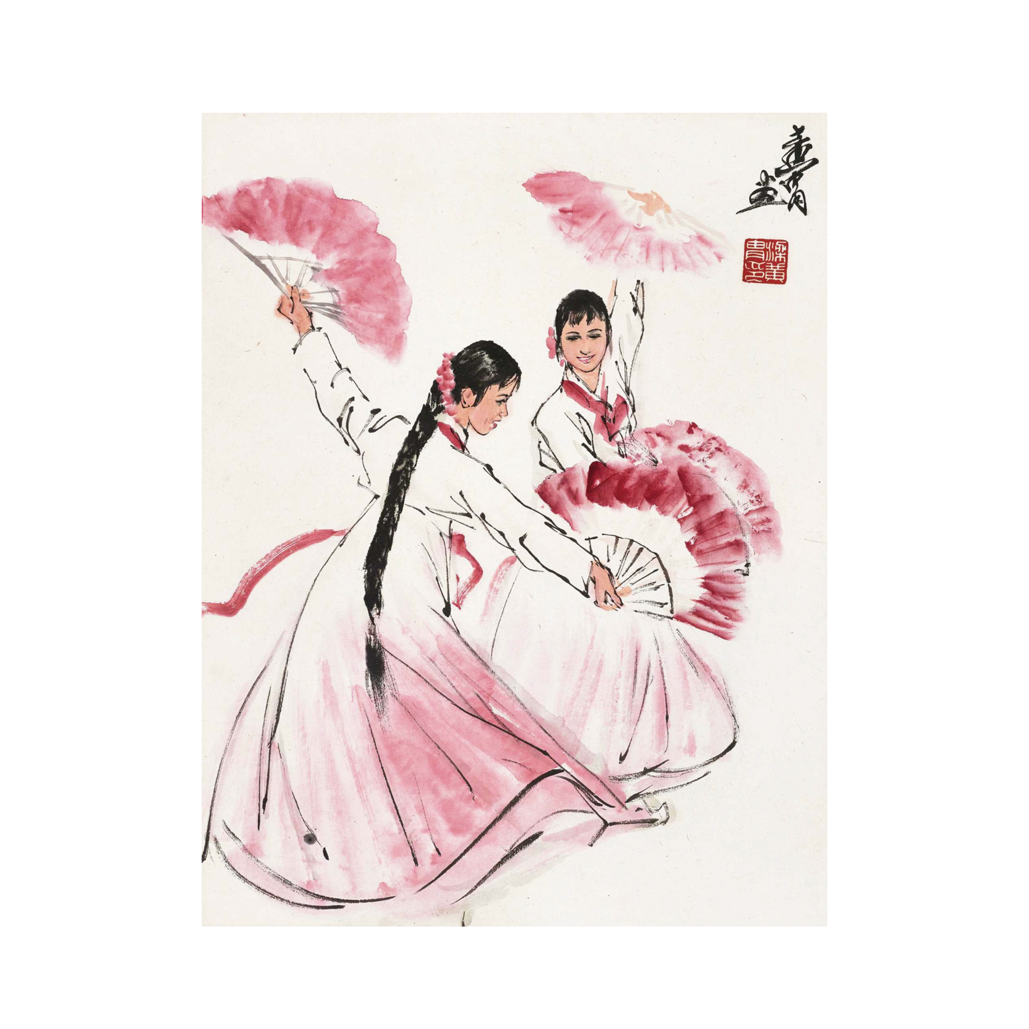 舞扇圖