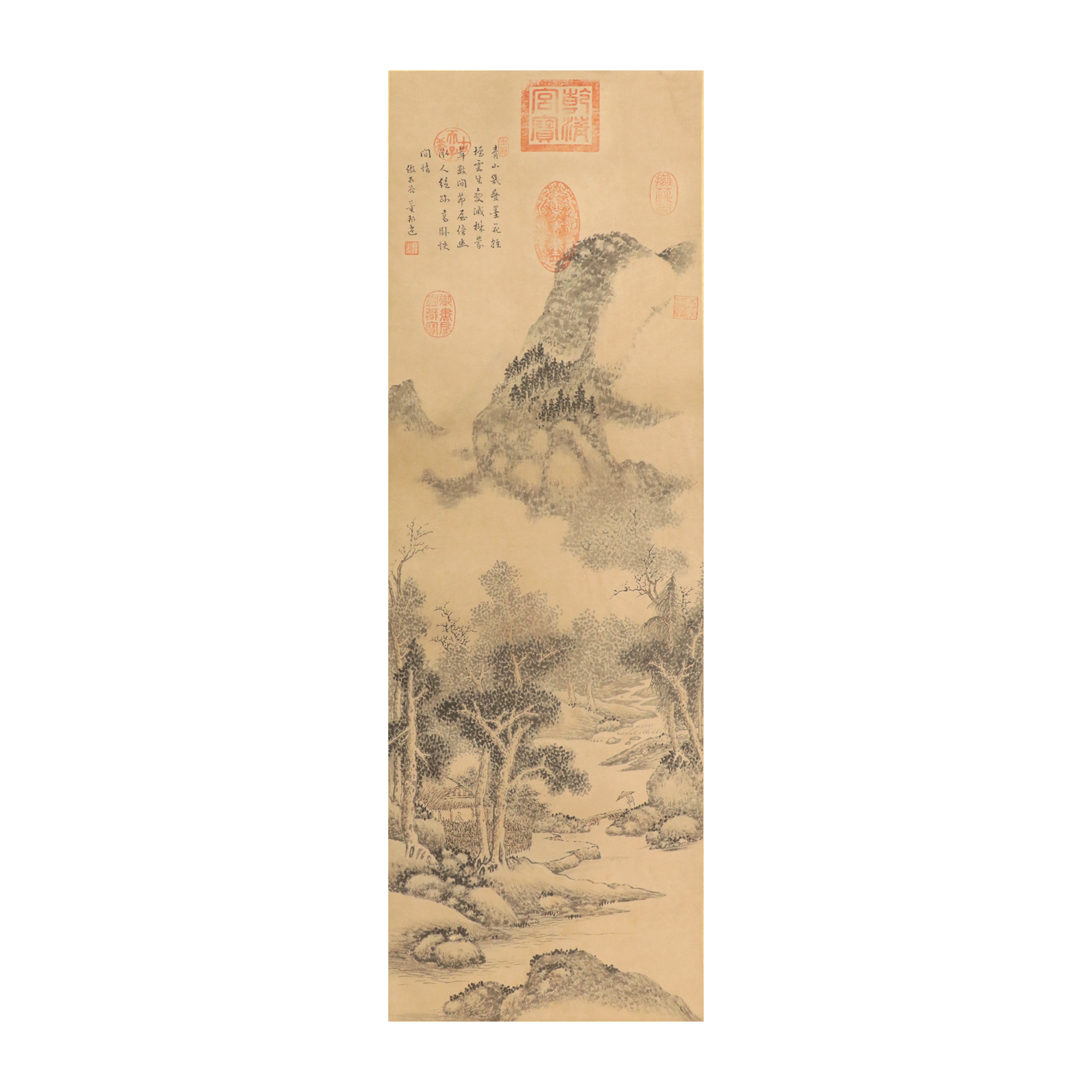 山村秋靄圖