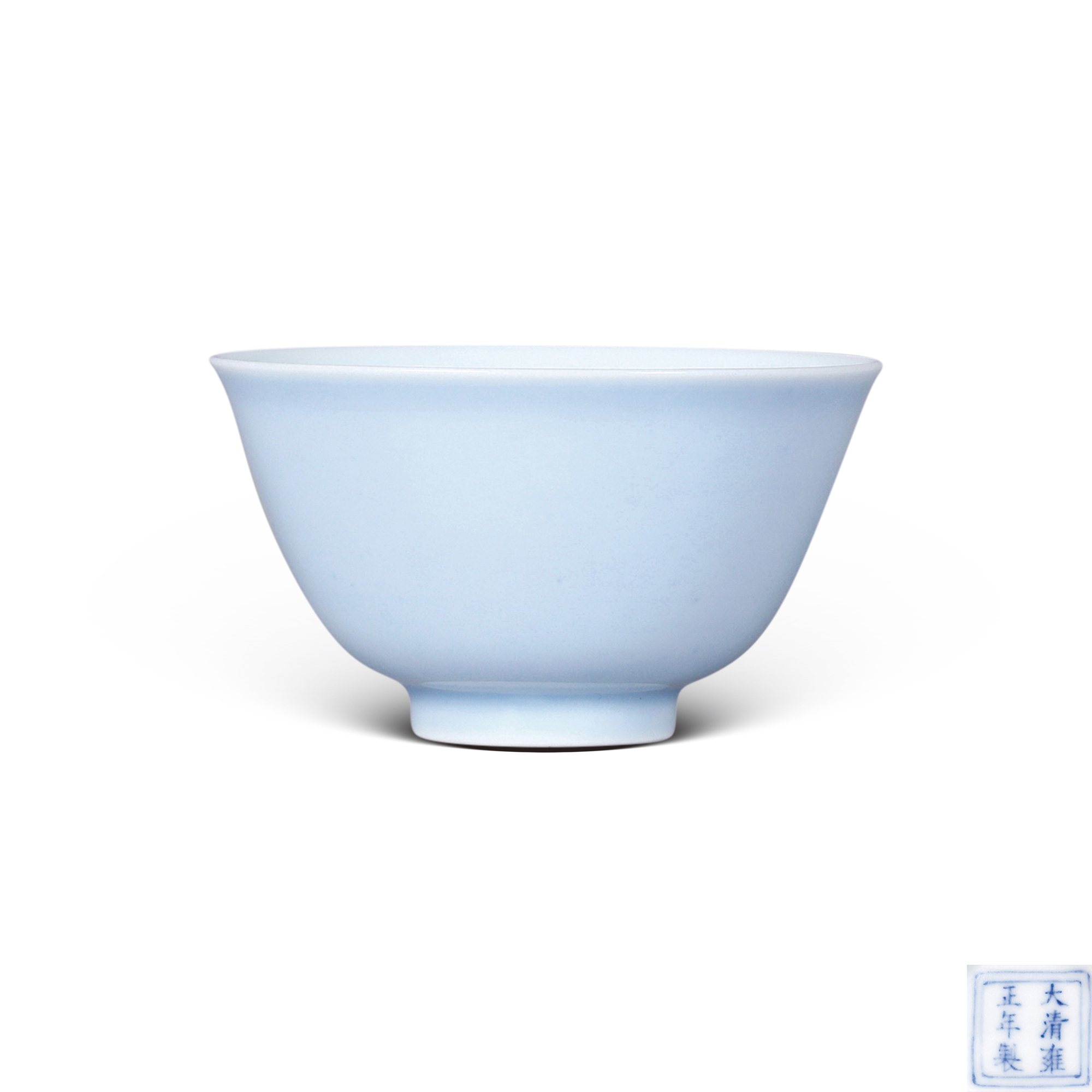 天藍釉小杯