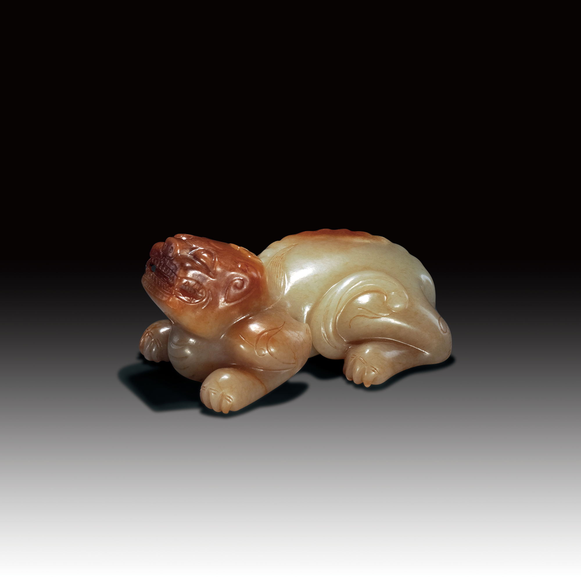 玉浸色瑞獸紙鎮