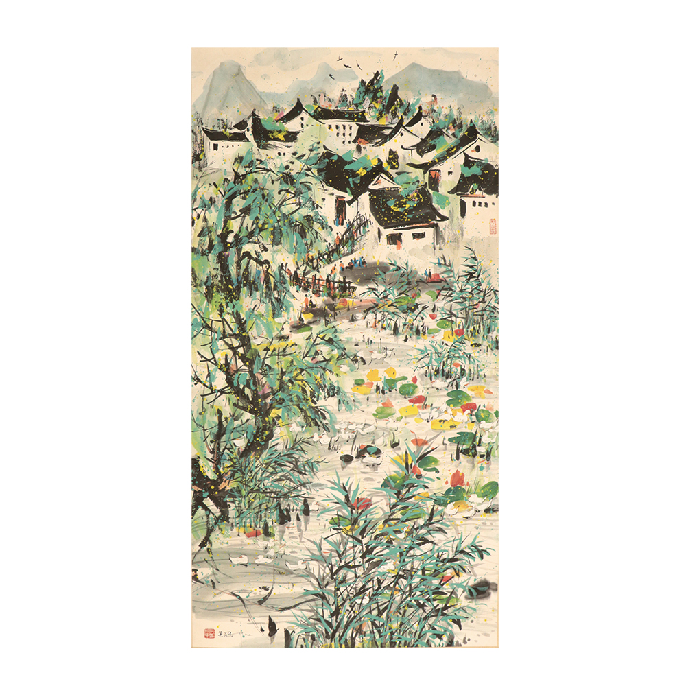 吳冠中 江南春景