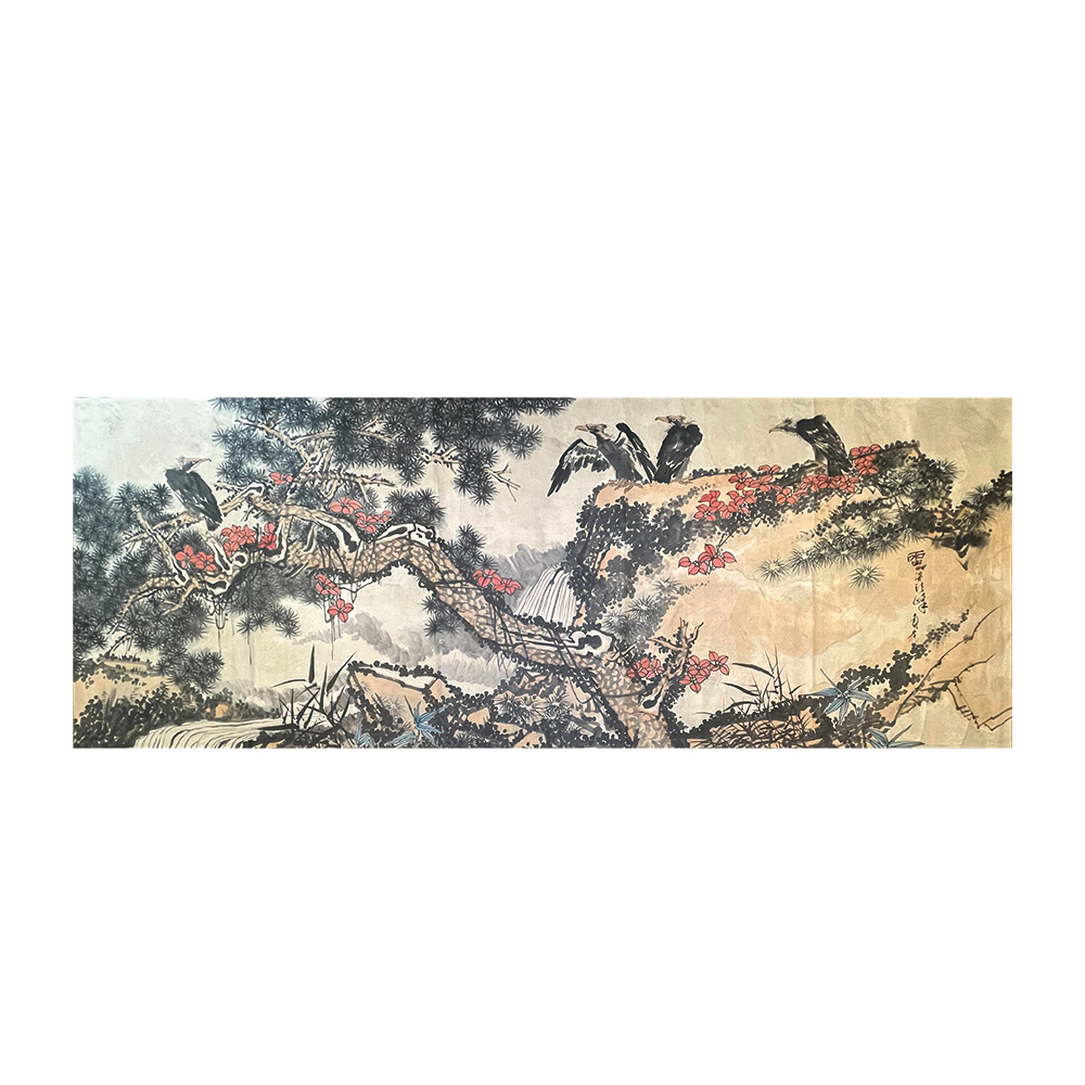 潘天壽 鷹石圖