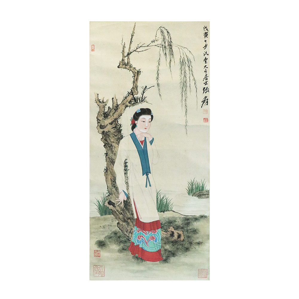 張大千 仕女圖