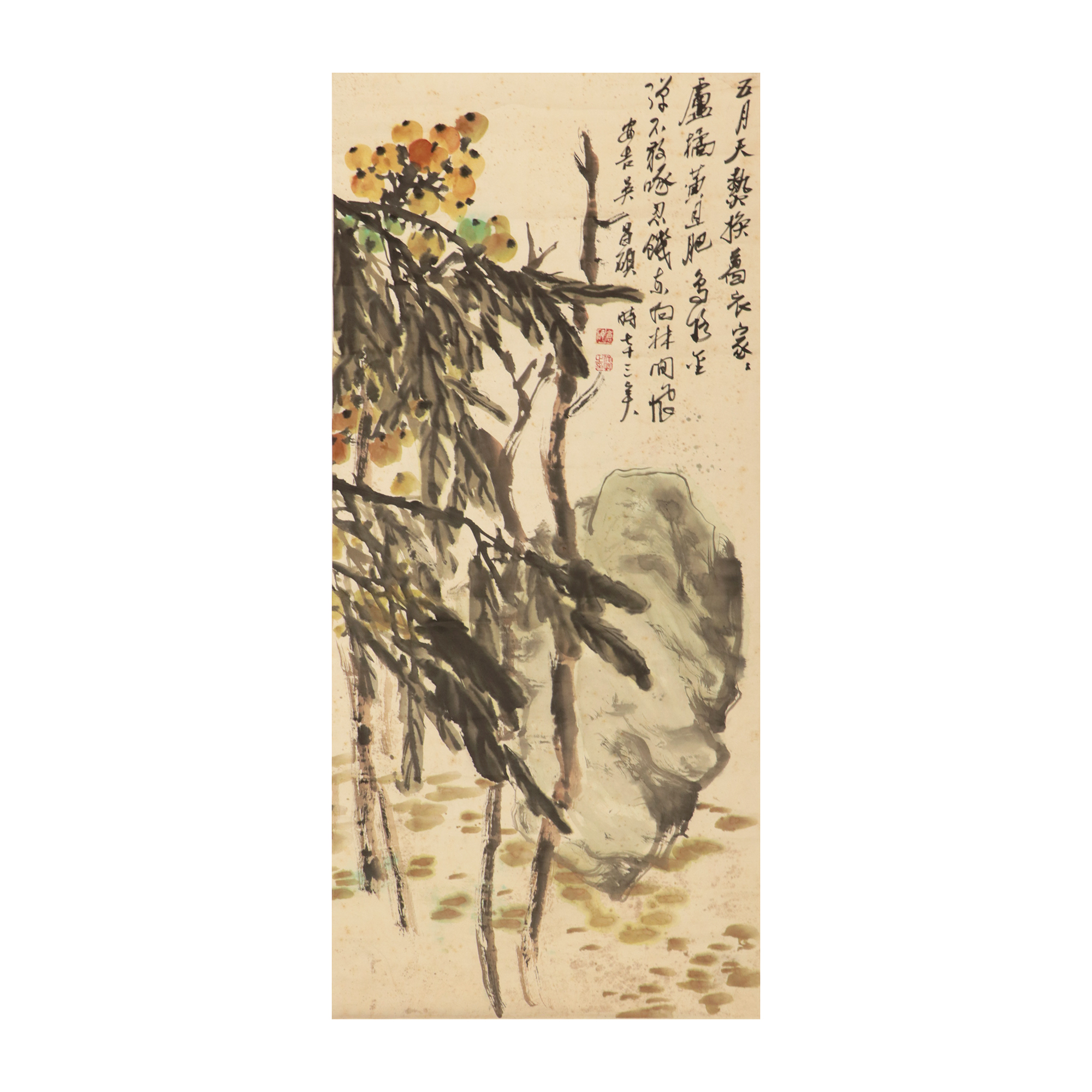 吳昌碩枇杷圖