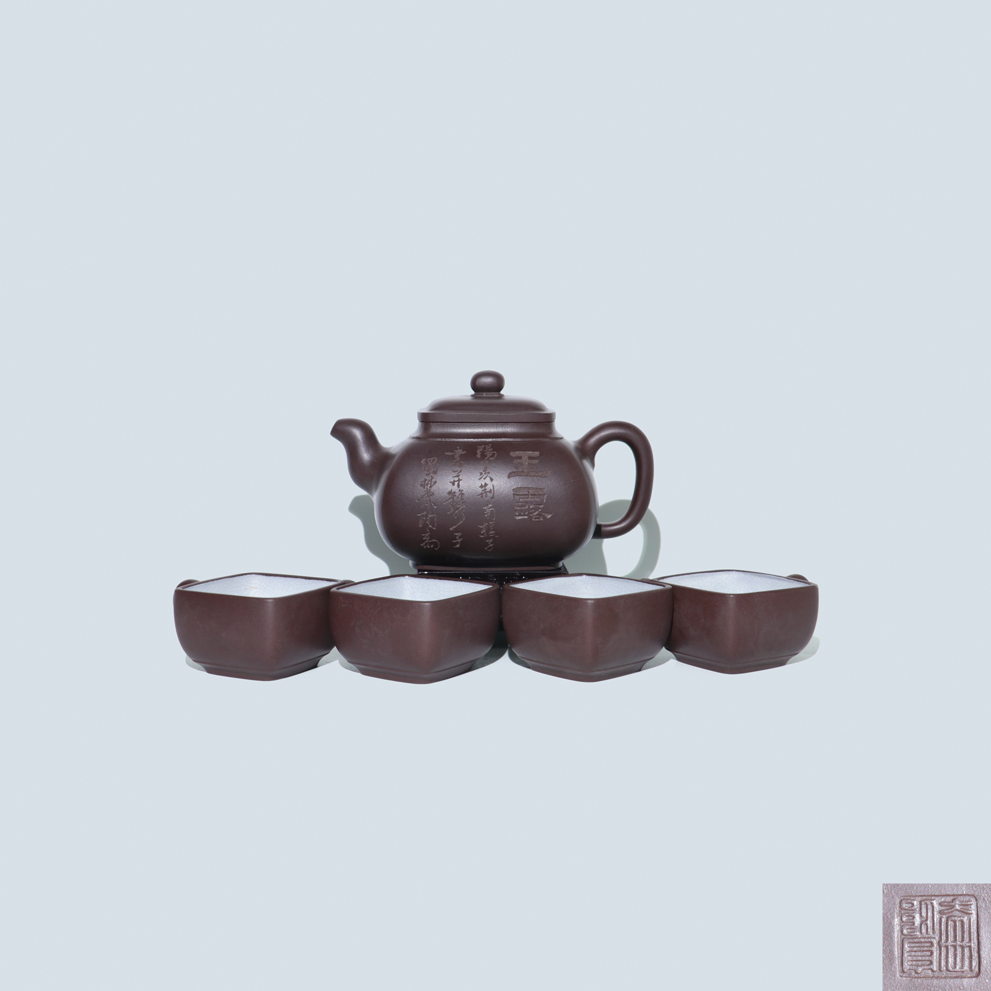 顧景舟 玉露套装壺（一壺四杯)