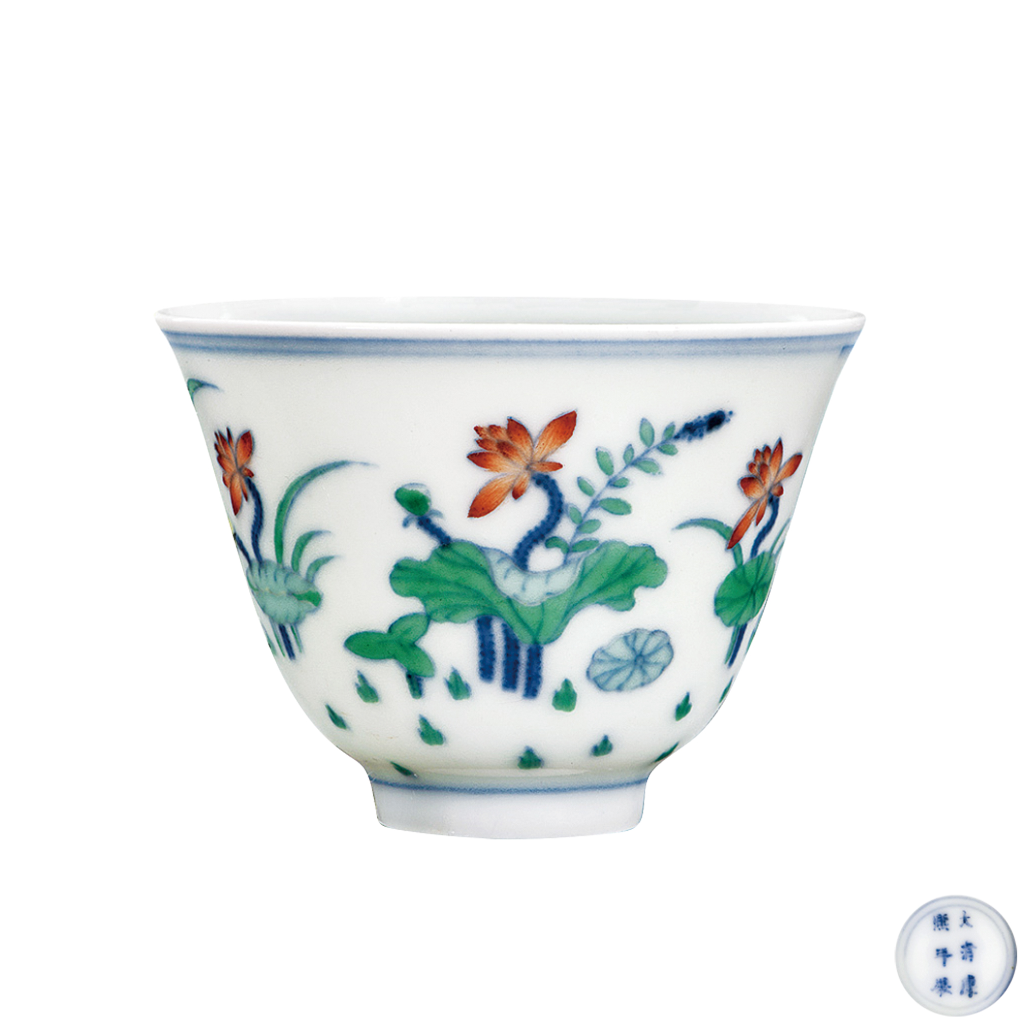 鬥彩荷塘清趣杯